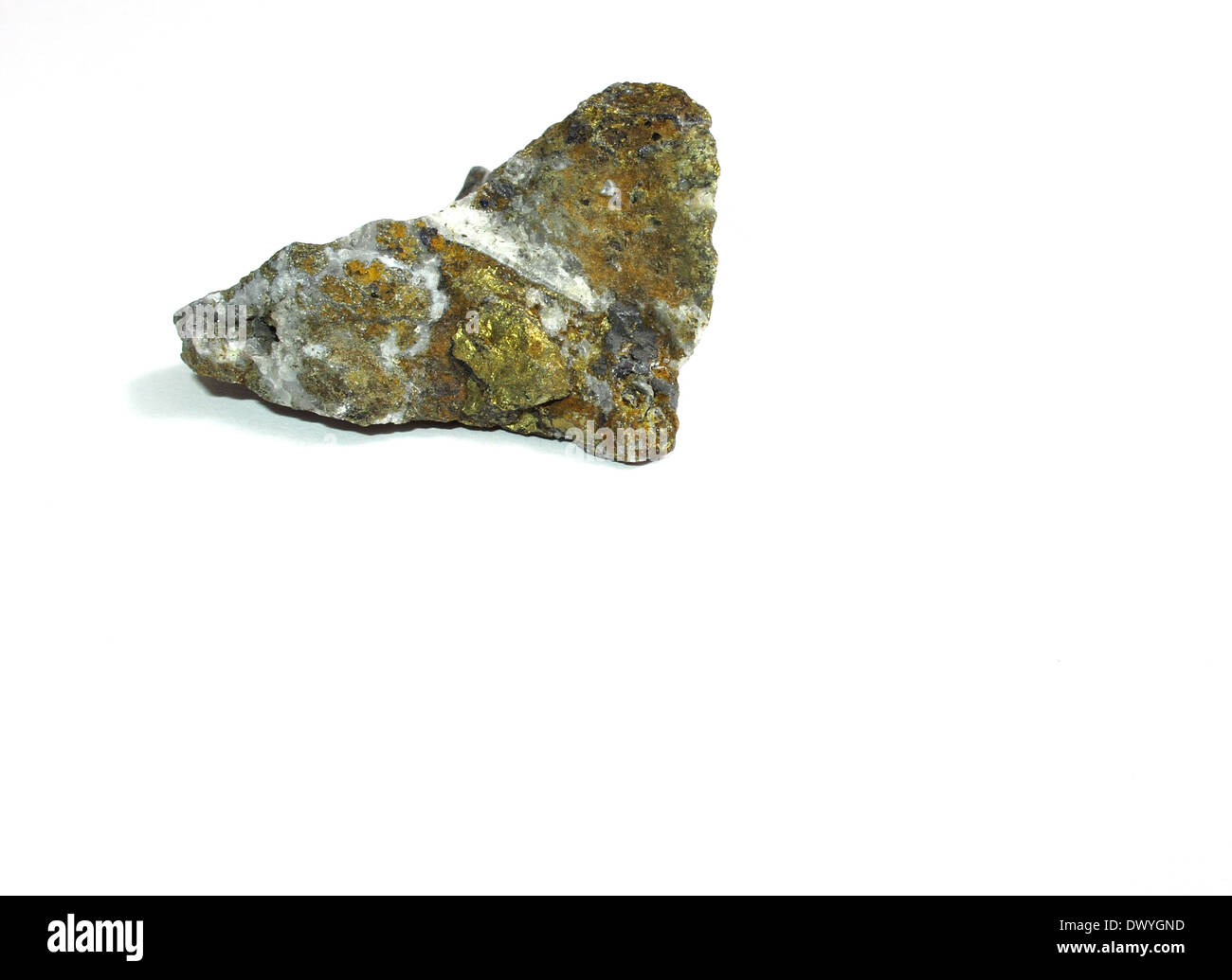 Une image de la chalcopyrite minéral de sulfure de cuivre fer Banque D'Images
