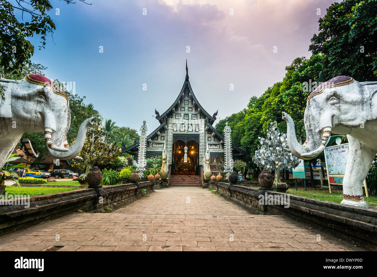 Wat Lok Moli temple à Chiang Mai Banque D'Images