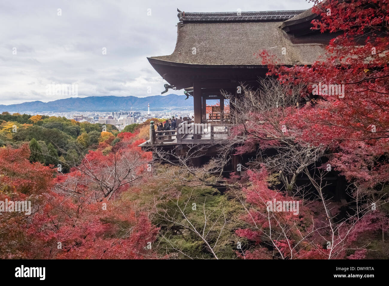 Voir l'automne de Temple Kiyomizu-dera Banque D'Images