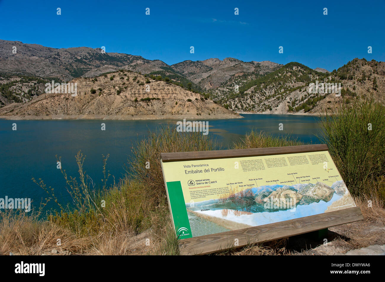 Portillo réservoir, Parc Naturel de la Sierra de Castril, Granada province, région d'Andalousie, Espagne, Europe Banque D'Images