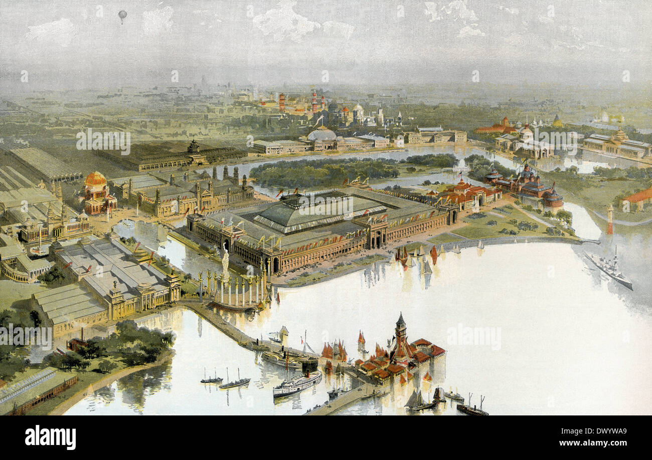 World's Columbian Exposition 1893, la Foire mondiale de Chicago, Chicago, Illinois, États-Unis Banque D'Images