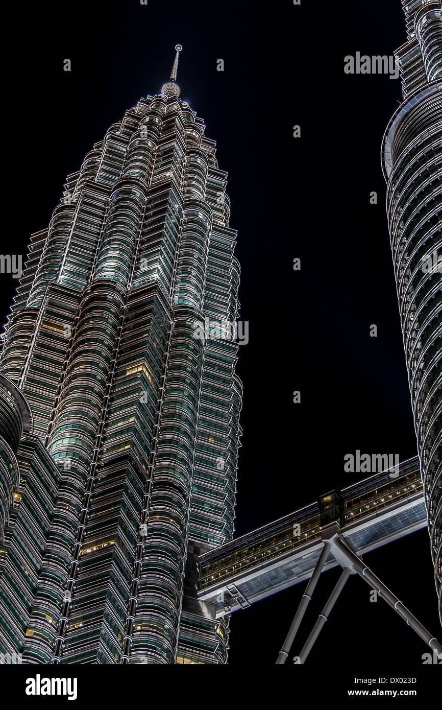 Les Tours Petronas, le Centre de Kuala Lumpur Banque D'Images