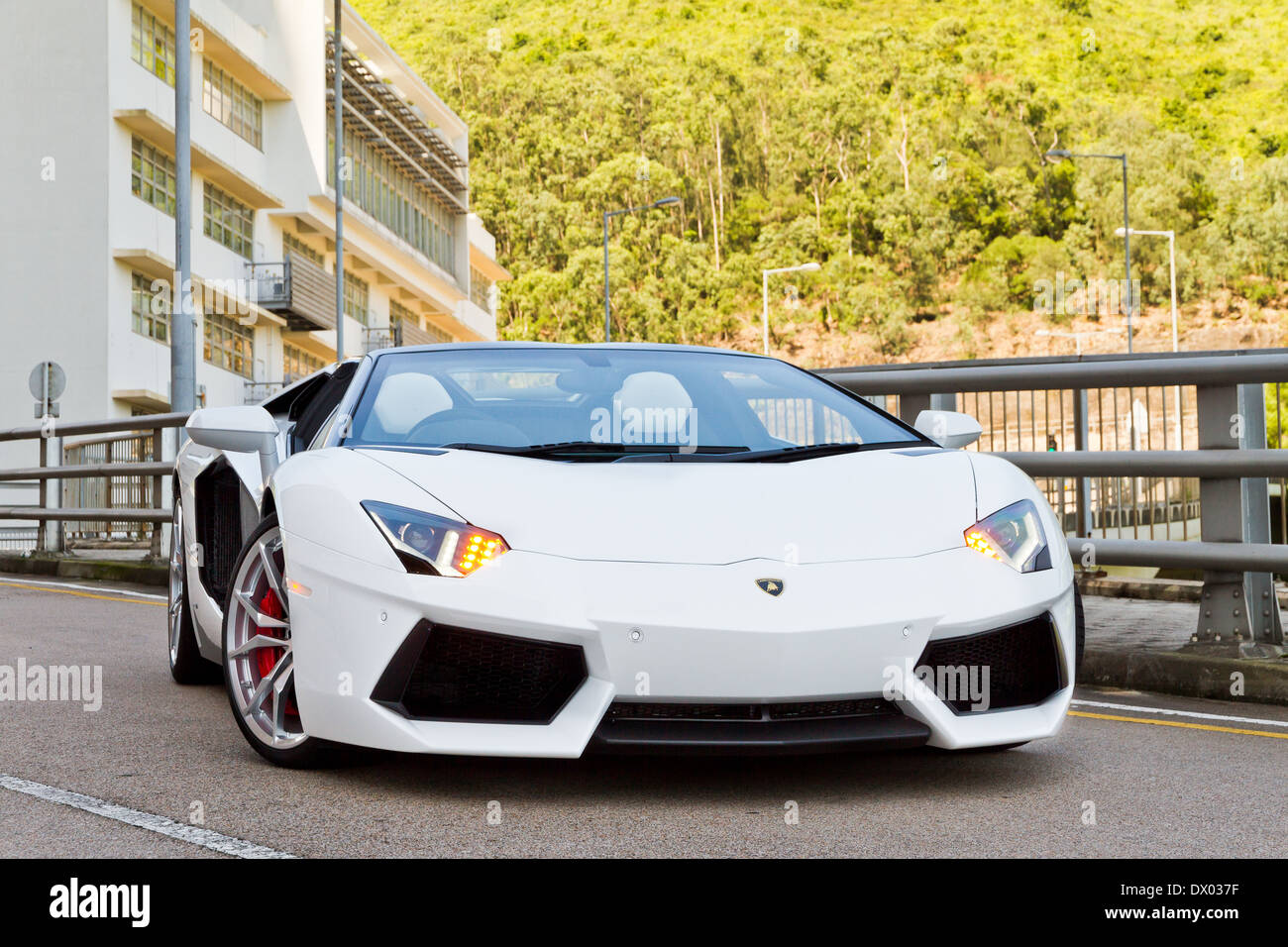 Lamborghini LP700-4 Super voiture modèle 2013 Limited Edition à Hong Kong Banque D'Images