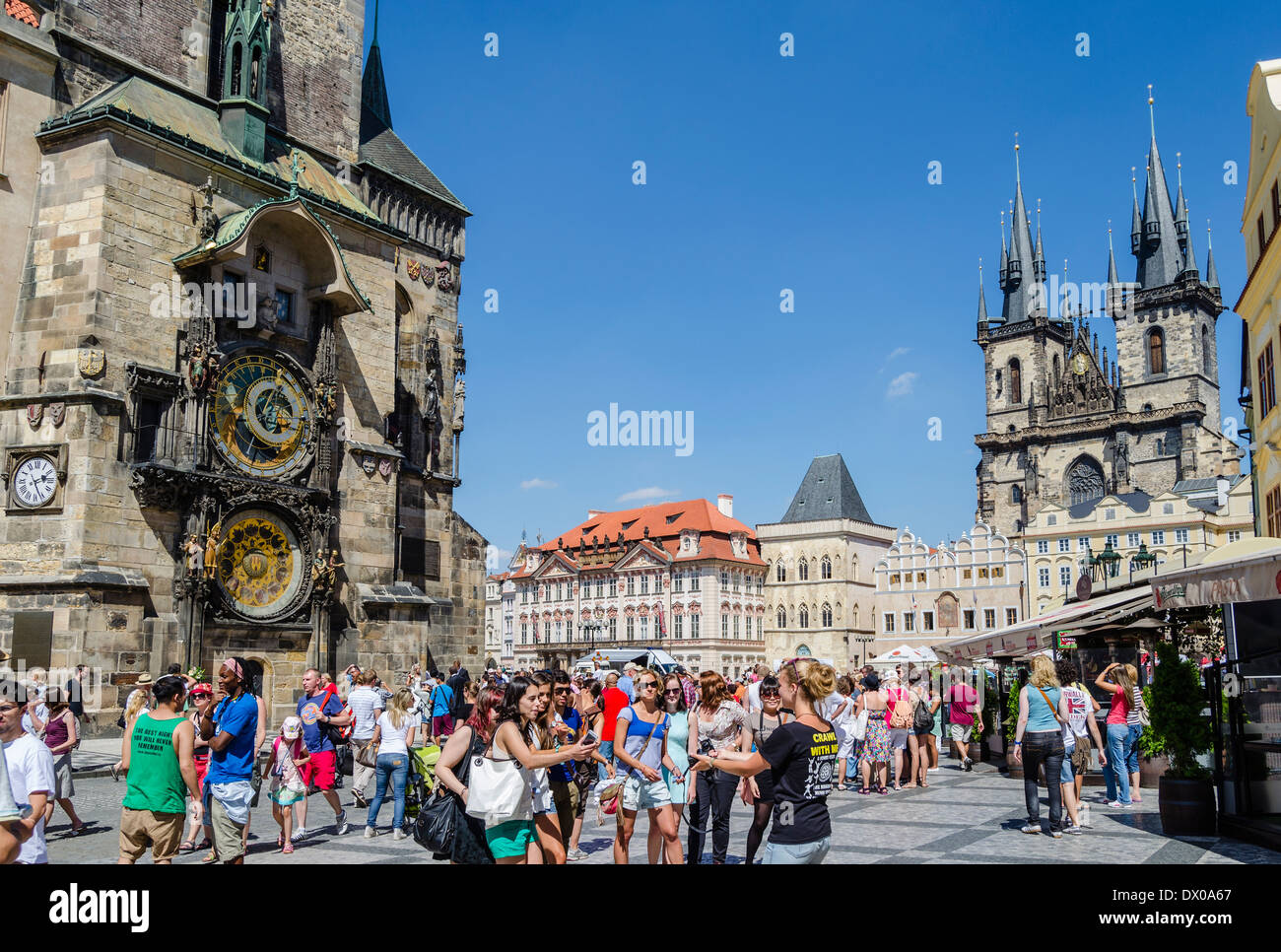 Horloge astronomique de Prague en République Tchèque Banque D'Images