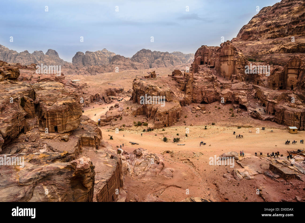 Du Trésor de Petra en Jordanie Banque D'Images