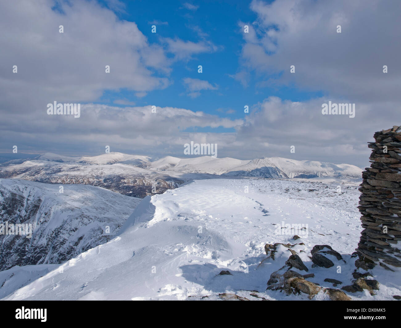 L'hiver sur Dale Head Banque D'Images