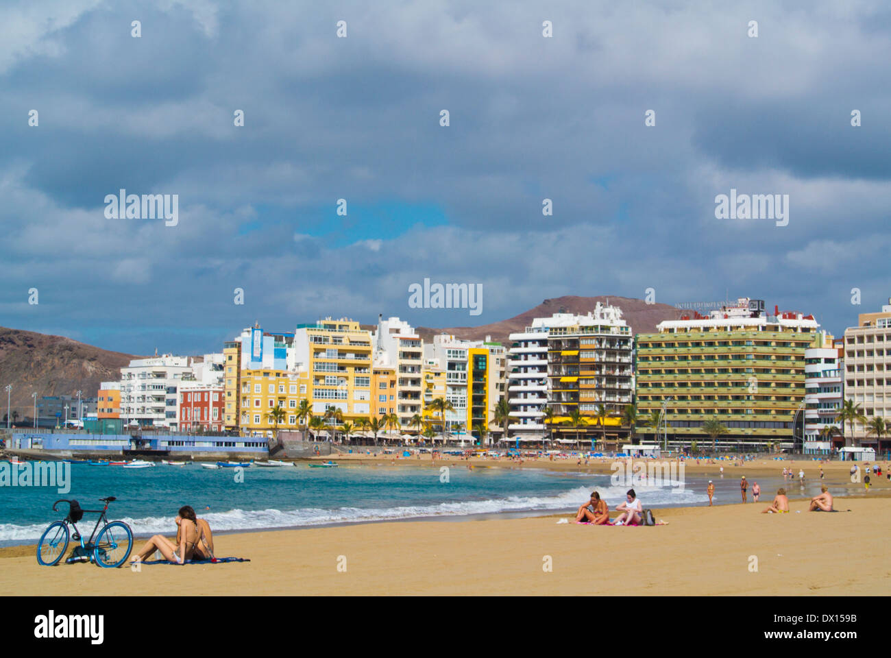 Playa de las Canteras, à Las Palmas de Gran Canaria Îles Canaries Espagne Europe Banque D'Images