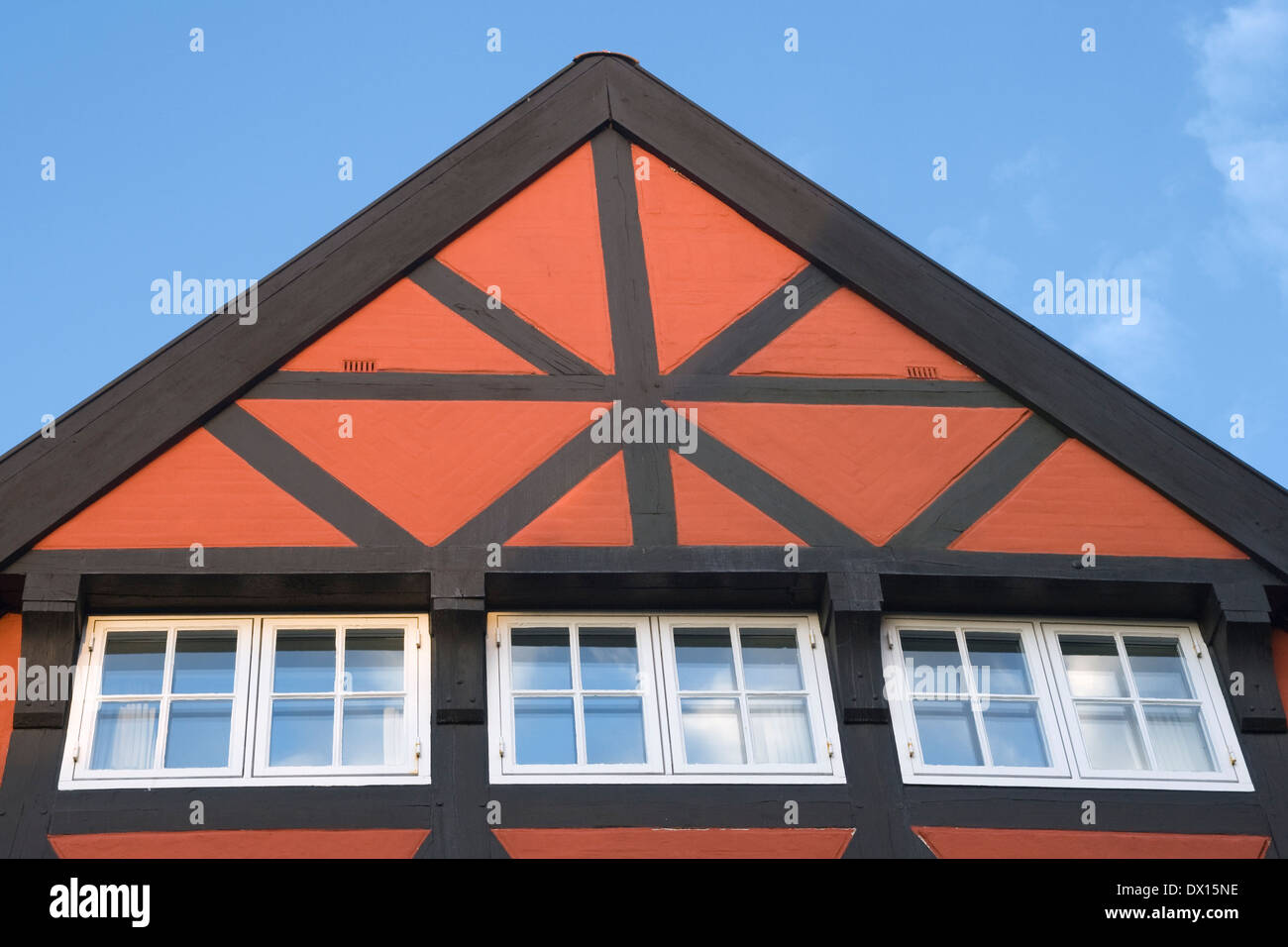 Toit d'une maison dans un style bavarois Banque D'Images