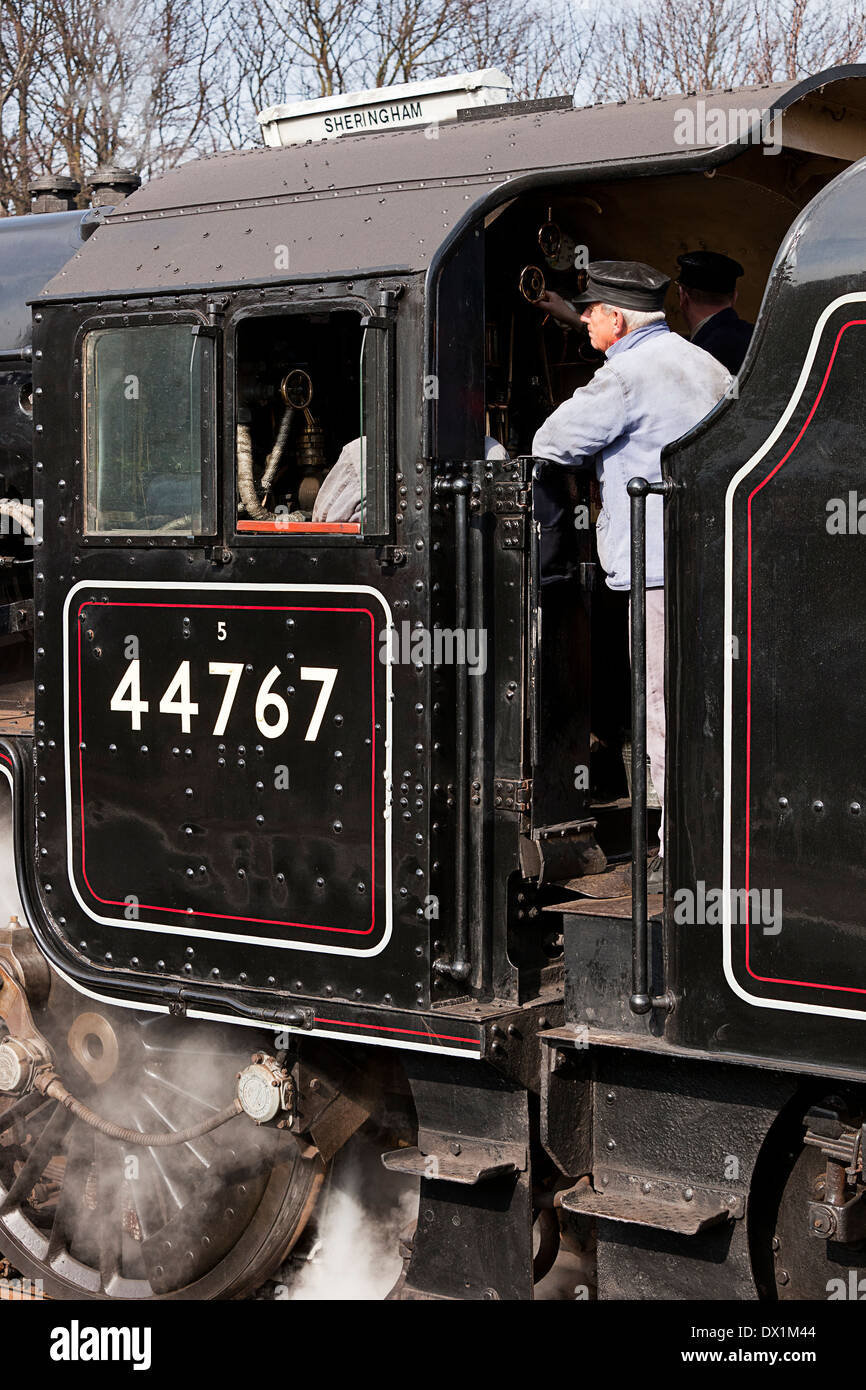 Moteur de Train à vapeur à Sheringham à Norfolk, Angleterre Banque D'Images