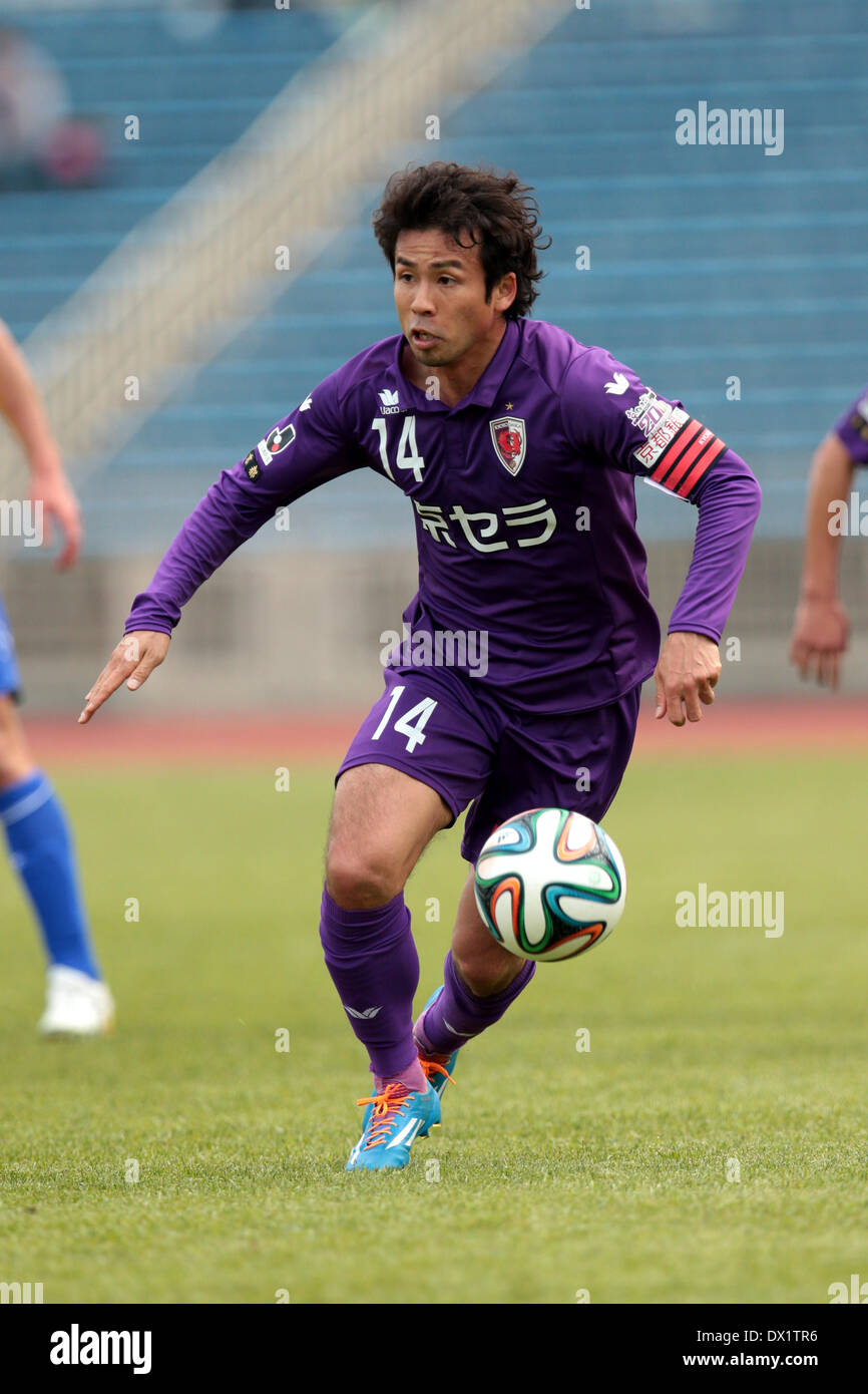 Kyoto, Japon. © Aflo Co.,Ltd 16 Mar, 2014. Koji Yamase (Sanga) Football/soccer : 2014 J.League Division 2 match entre Kyoto Sanga F.C. 0-0 SC Tochigi au stade Nishikyogoku Stadium à Kyoto, au Japon. Credit : AFLO Co. Ltd ./Alamy Live News Banque D'Images