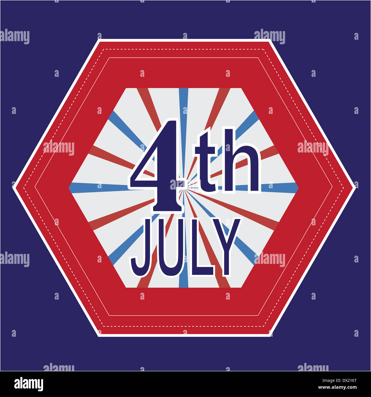 4 juillet conception vectorielle Banque D'Images