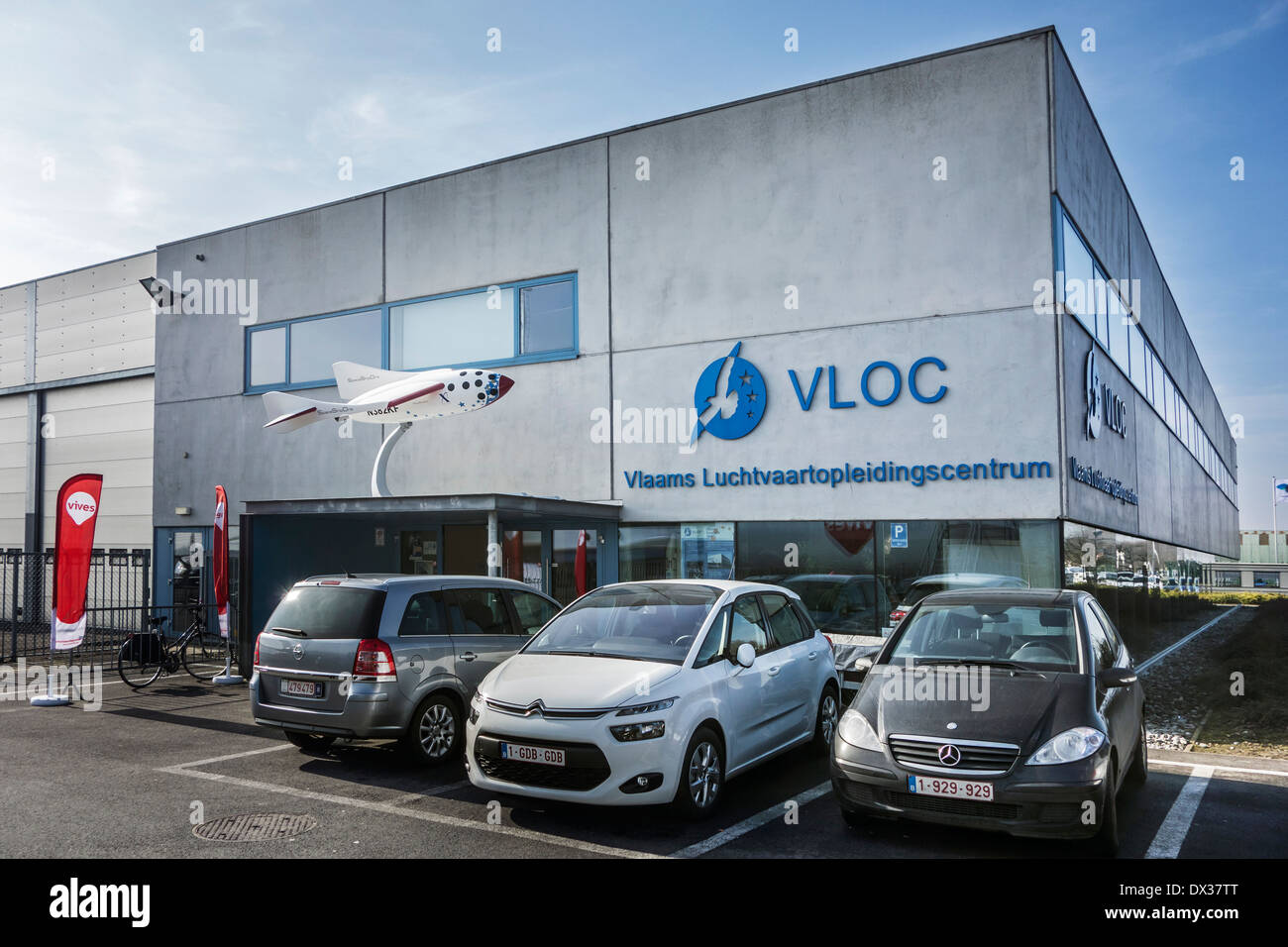 Vlaams Luchtvaartopleidingscentrum VLOC / / centre de formation aéronautique flamande à Ostende, Belgique Banque D'Images