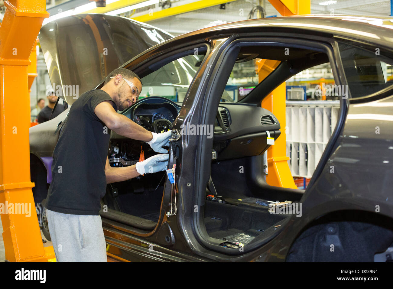 La Chrysler usine d'assemblage de Sterling Heights, où la Chrysler 200 est assemblé. Banque D'Images