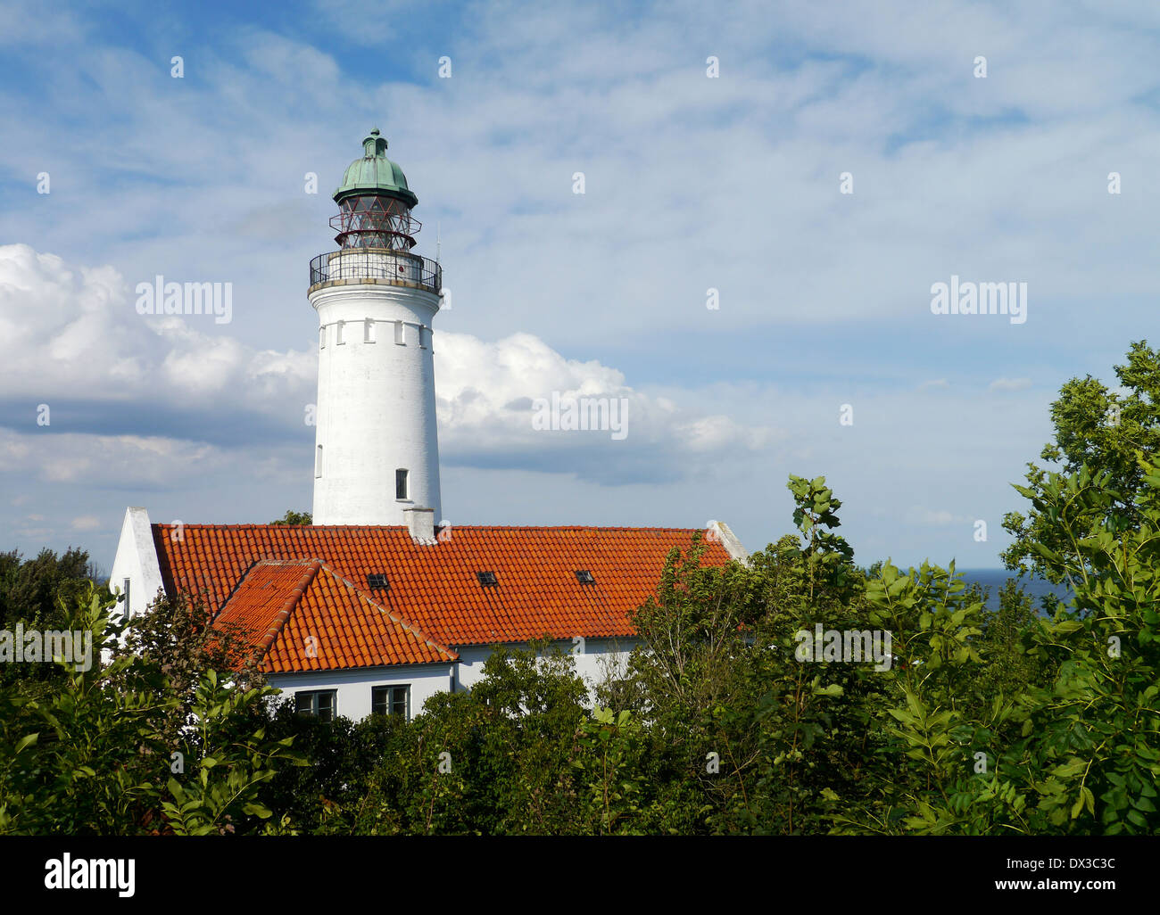 Ary stevns klint stevns, phare, la Nouvelle-Zélande, le Danemark Banque D'Images