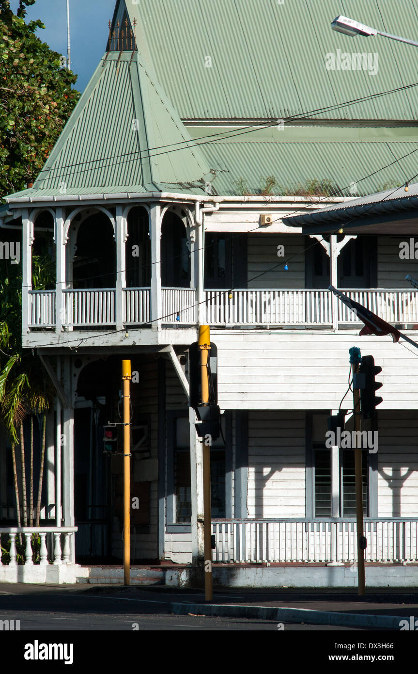 Ancien bâtiment colonial allemand, Beach Road, Apia, Samoa Banque D'Images