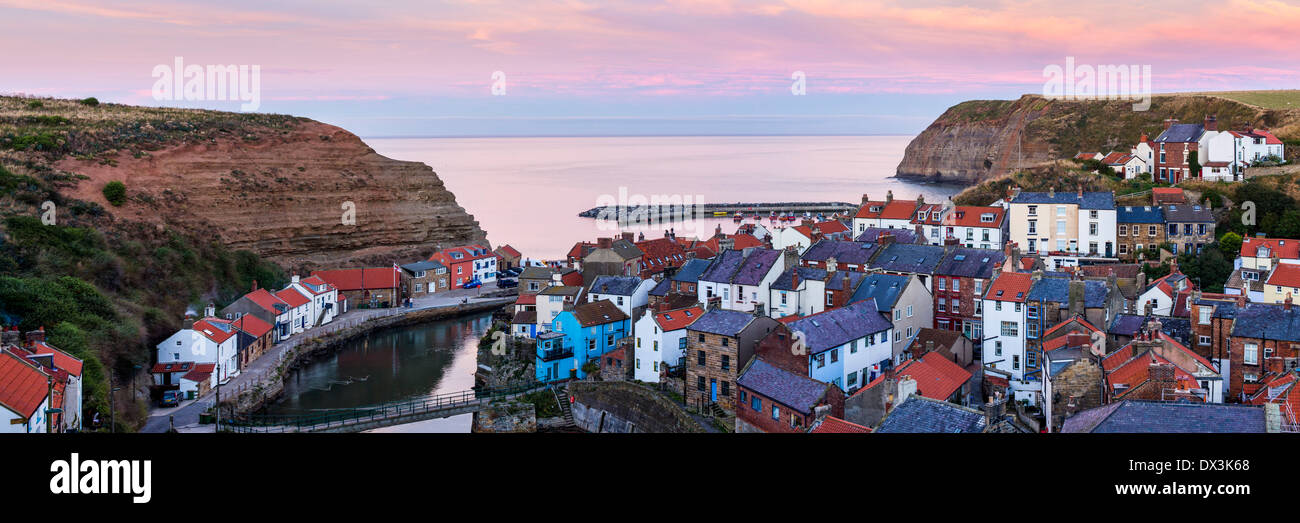 Staithes Harbour, North Yorkshire. Banque D'Images