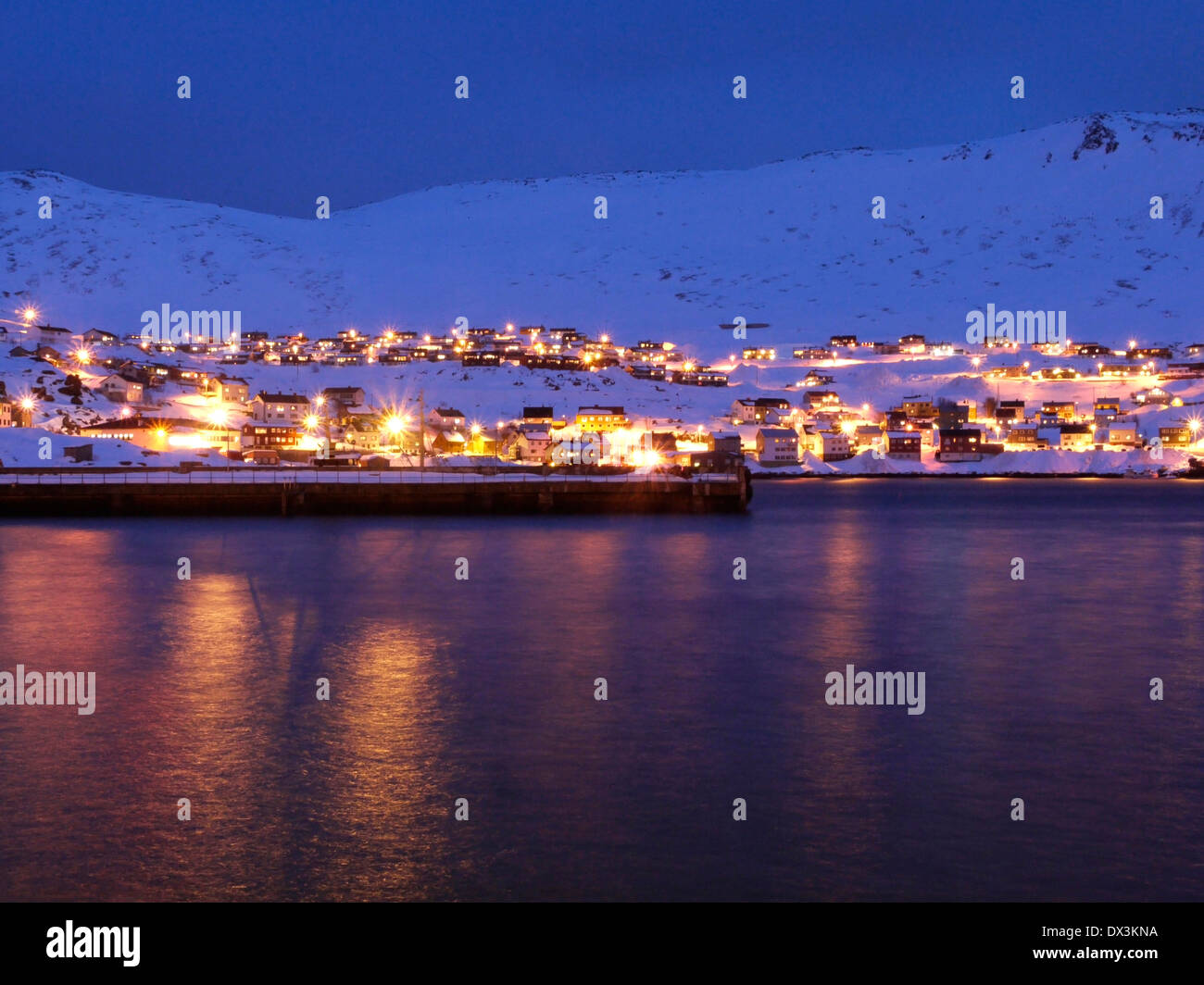 Honningsvåg, magerøya, Finnmark, Norvège Banque D'Images