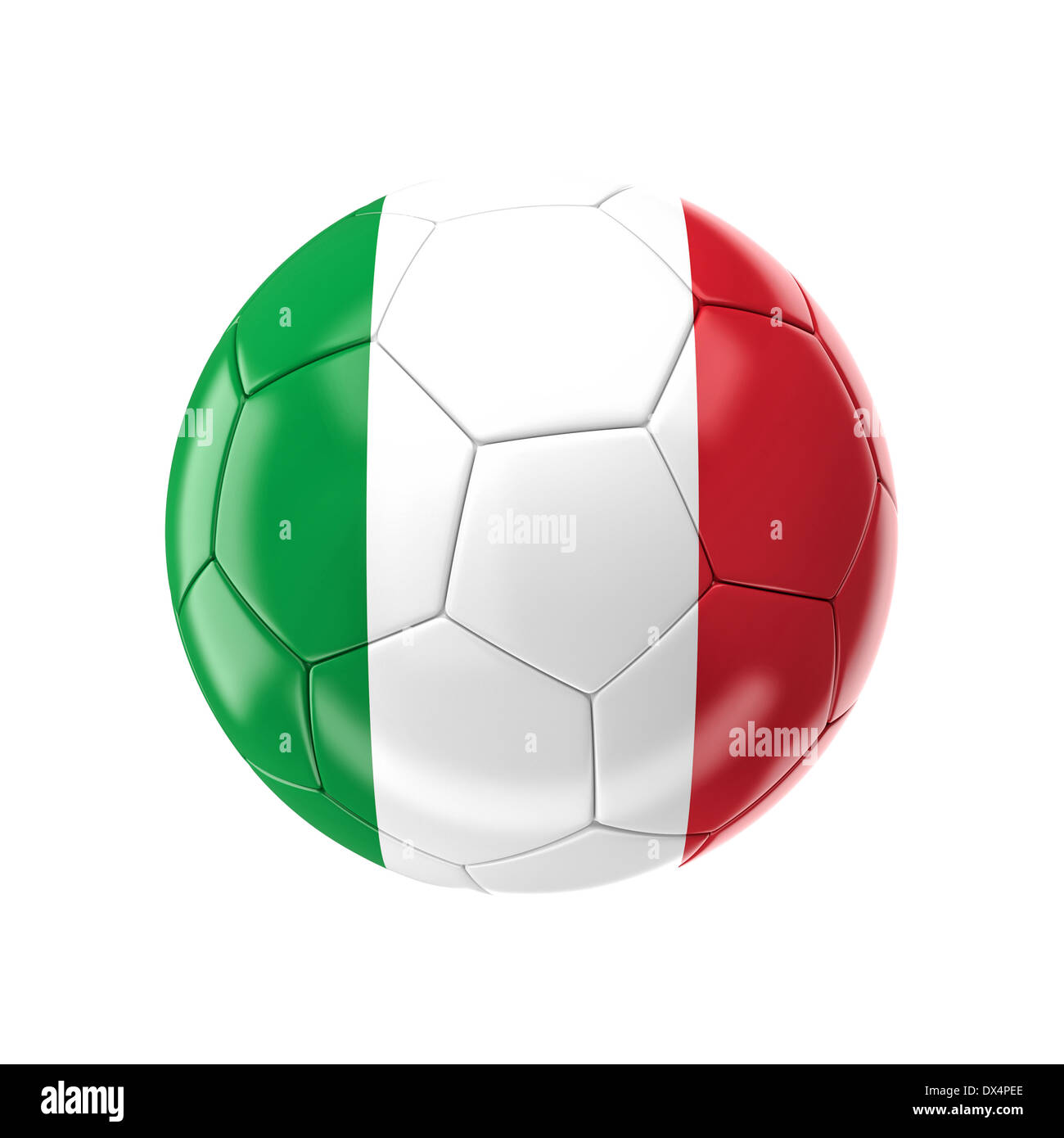 3d soccer ball avec drapeau italie Banque D'Images