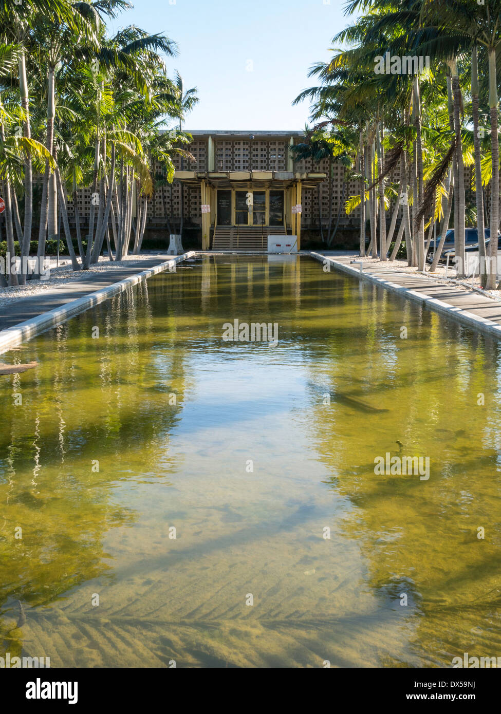 Pan American Airlines abandonnés Centre de formation, Miami, Floride, USA Banque D'Images