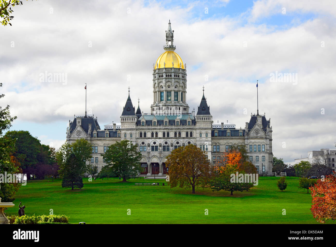 State Capitol Building Statehouse Hartford Connecticut CT Capital James G. Batterson et Richard M. Upjohn architectes Banque D'Images