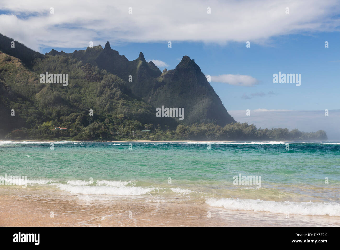 Tunnels Beach, Kauai, Hawaii, USA Banque D'Images