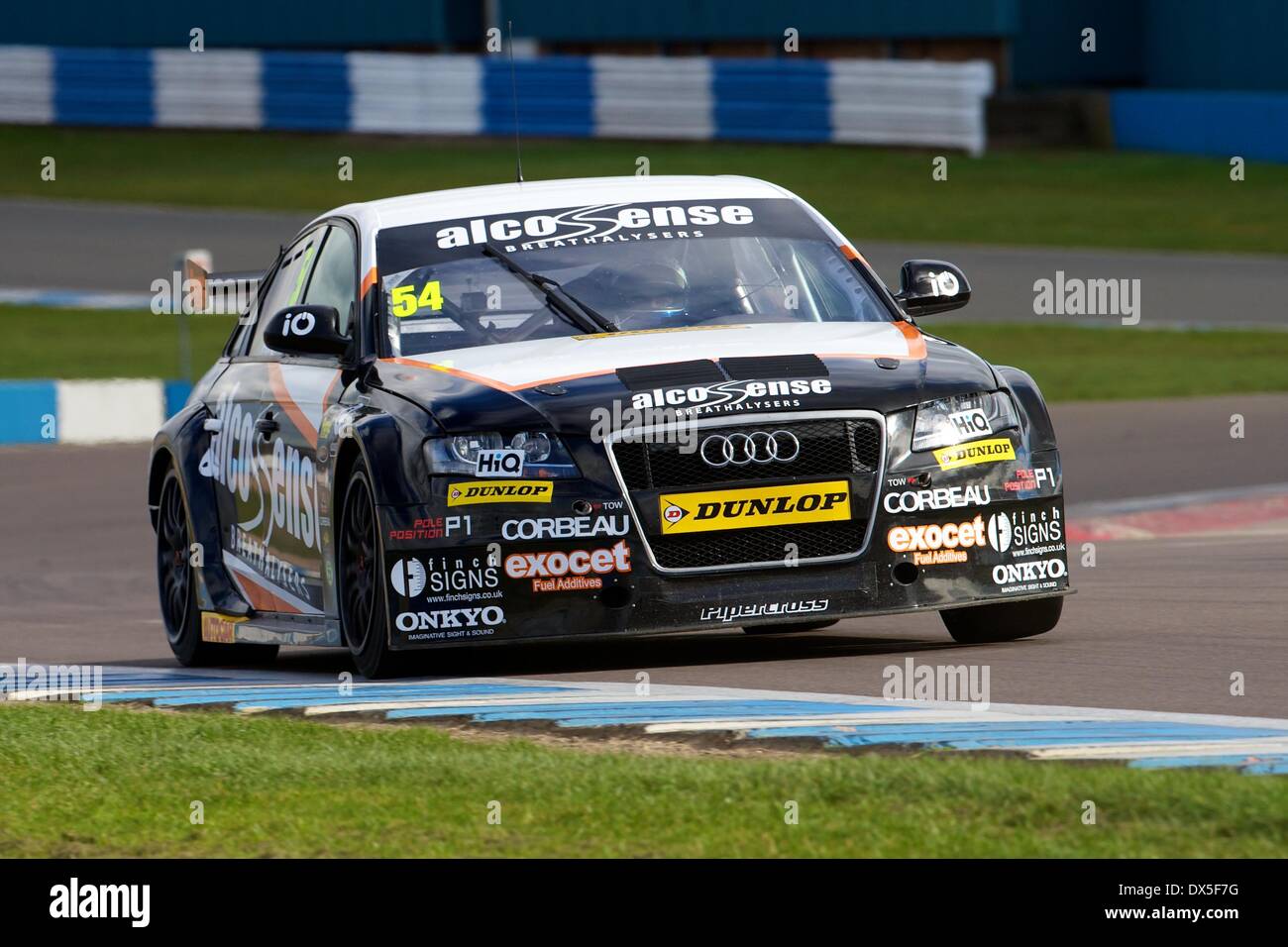 Donington, UK. 18 Mar, 2014. Hunter Abbott au volant de son AlcoSense Breathalysers Racing Audi A4 au cours de l'La Journée des médias de Donington Park. Credit : Action Plus Sport/Alamy Live News Banque D'Images