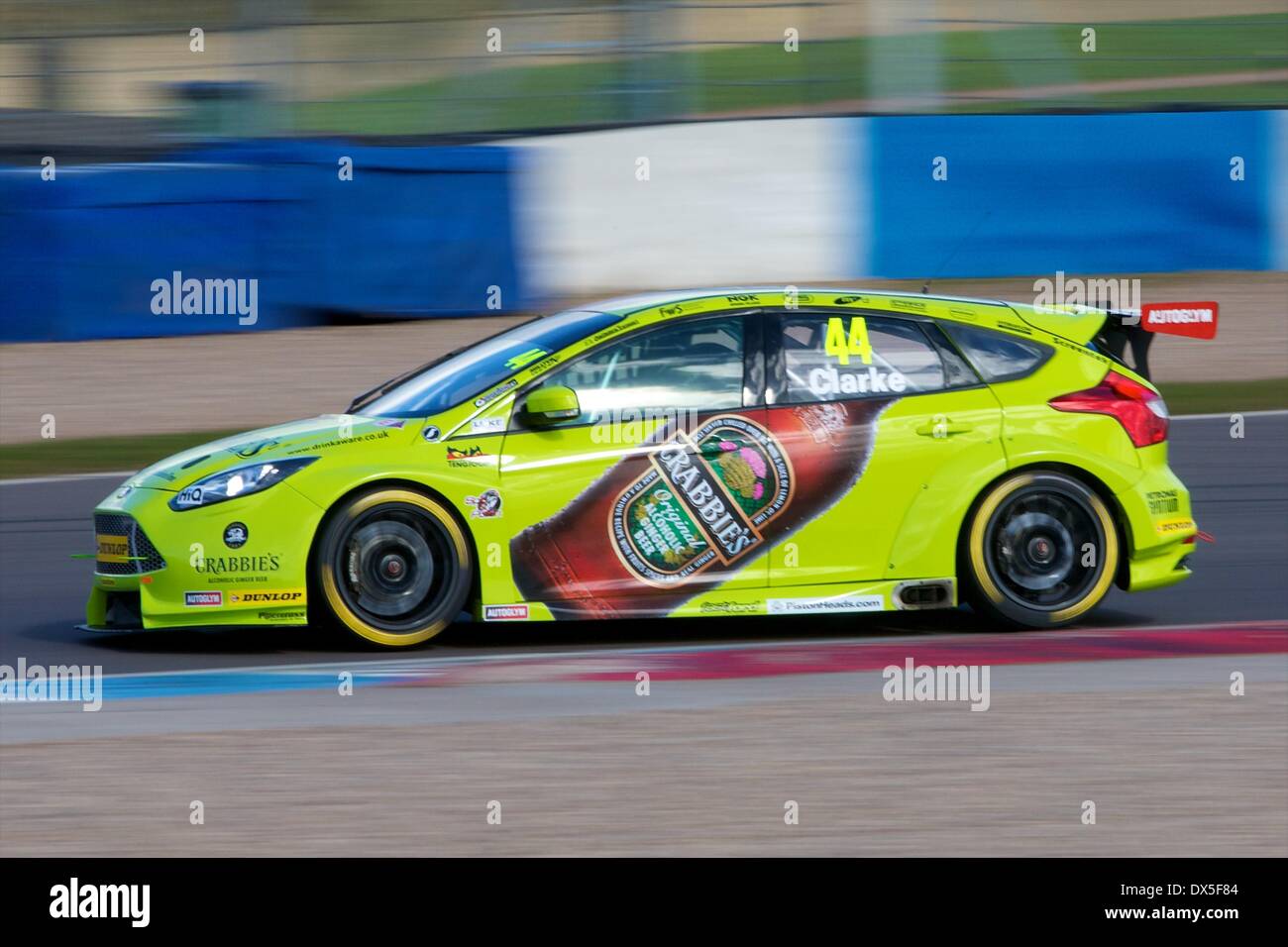 Donington, UK. 18 Mar, 2014. Jack Clarke au volant de son Crabbie's Racing Ford Focus ST au cours de l'La Journée des médias de Donington Park. Credit : Action Plus Sport/Alamy Live News Banque D'Images