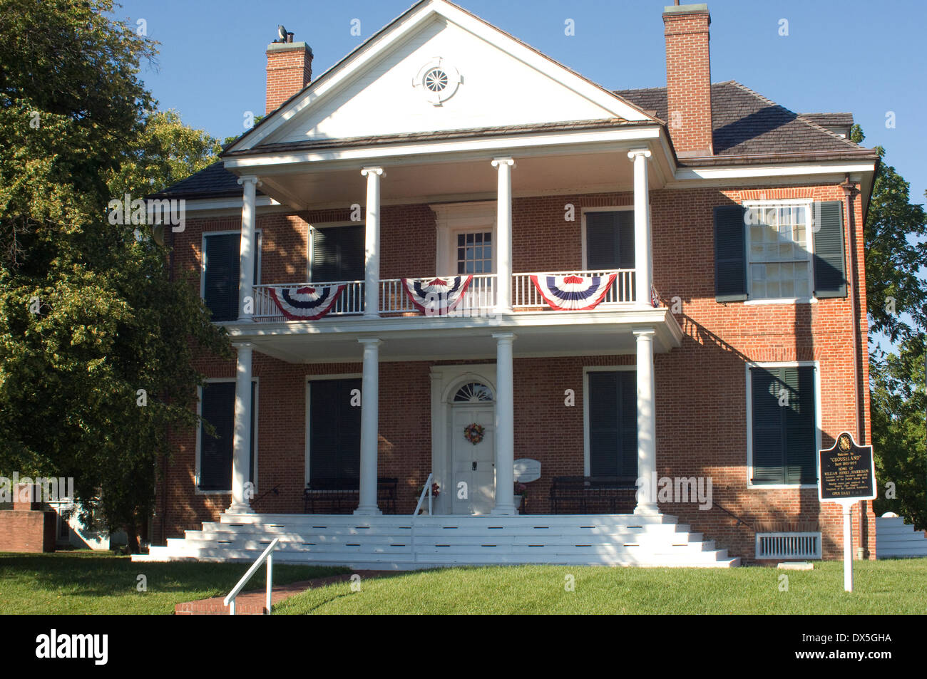 Grouseland, maison de William Henry Harrison, de l'emplacement de sa rencontre avec Tecumseh, Vincennes, Indiana. Photographie numérique Banque D'Images