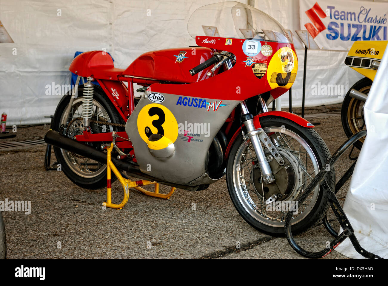 Roberto Anelli, MV Agusta 500-3 Banque D'Images