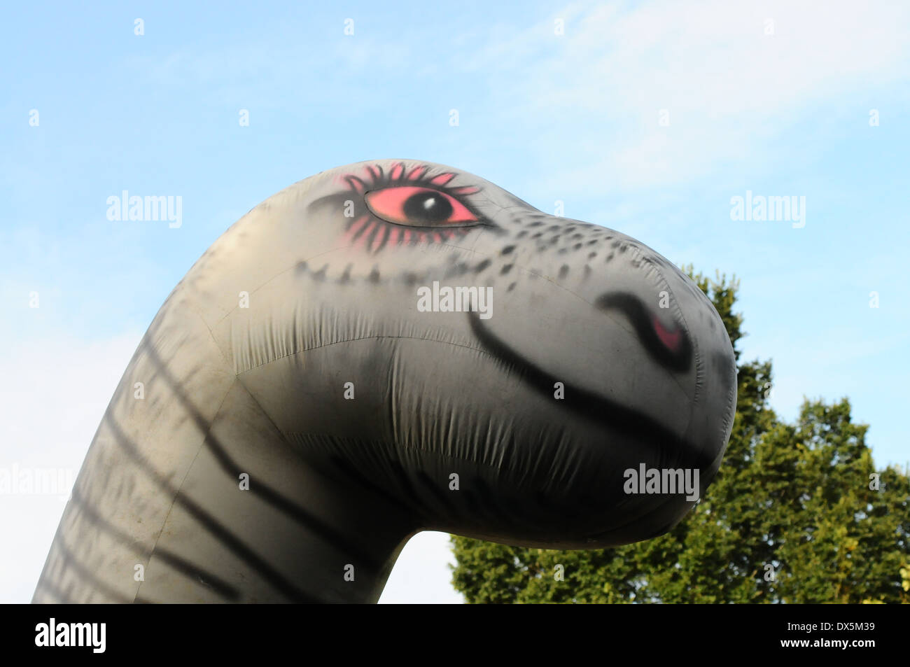 Loch Ness gonflable. Banque D'Images