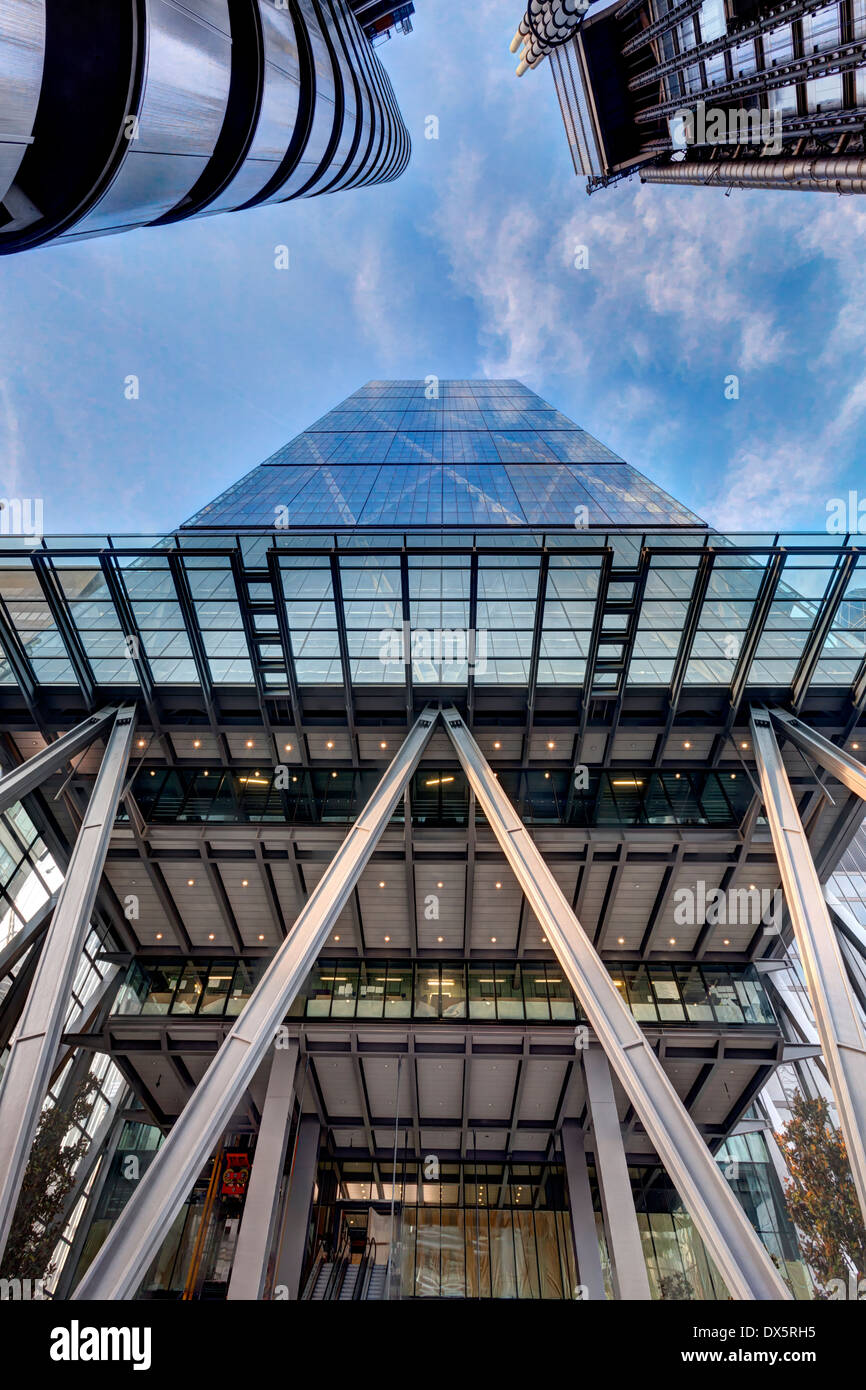 Le Leadenhall Building (la râpe à fromage), la ville de Londres, Angleterre Banque D'Images