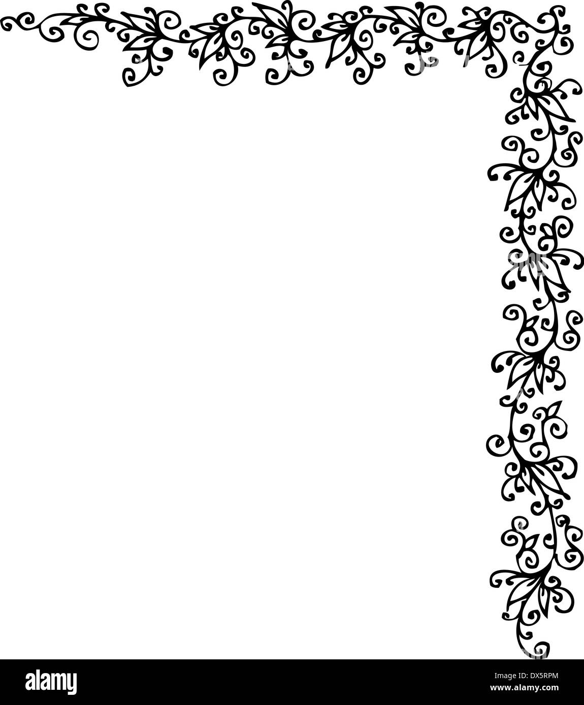 Ornement Floral CXCVII Banque D'Images