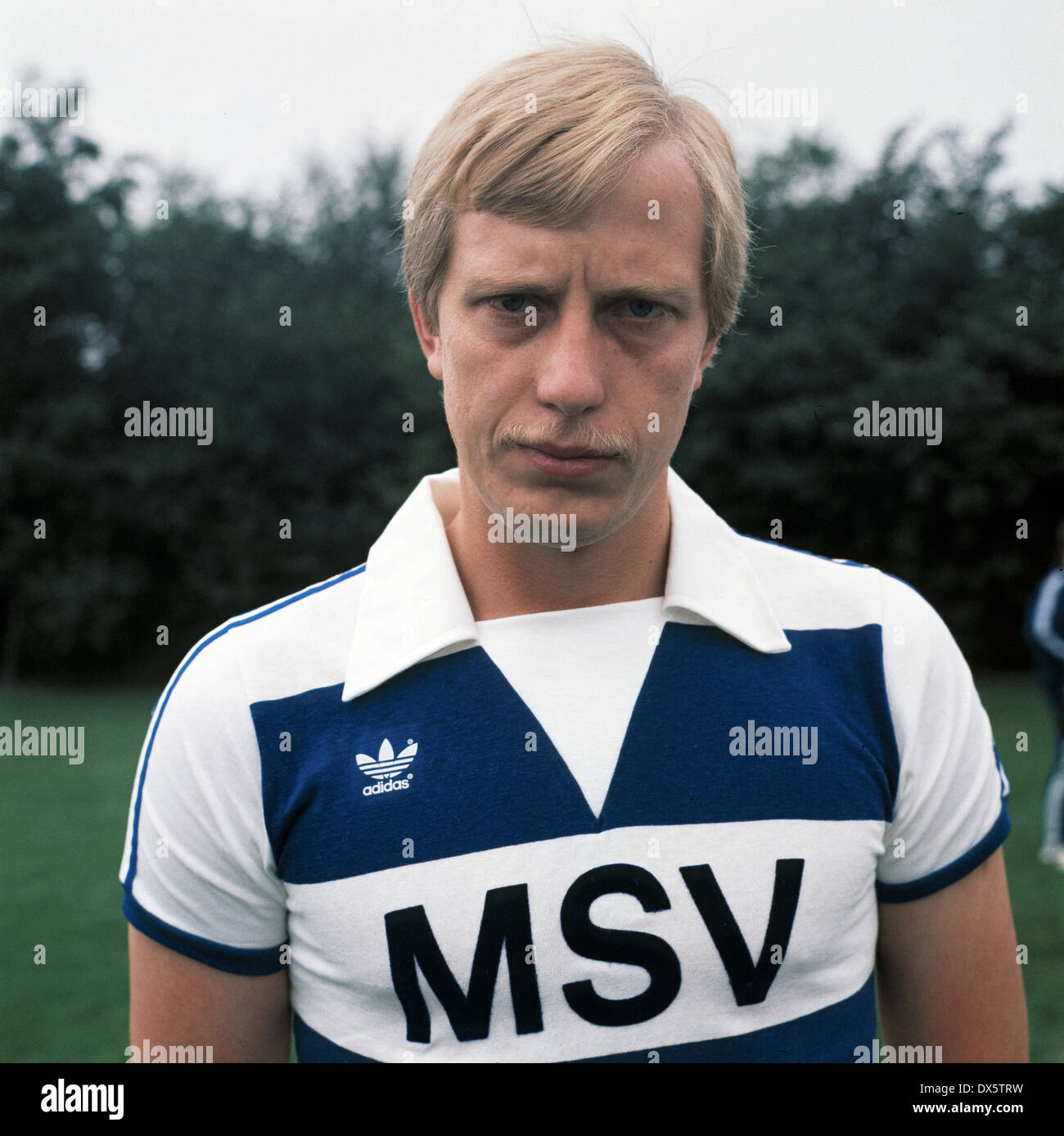 Football, Bundesliga, 1977/1978, MSV Duisburg, présentation de l'équipe, portrait Norbert Stolzenburg Banque D'Images