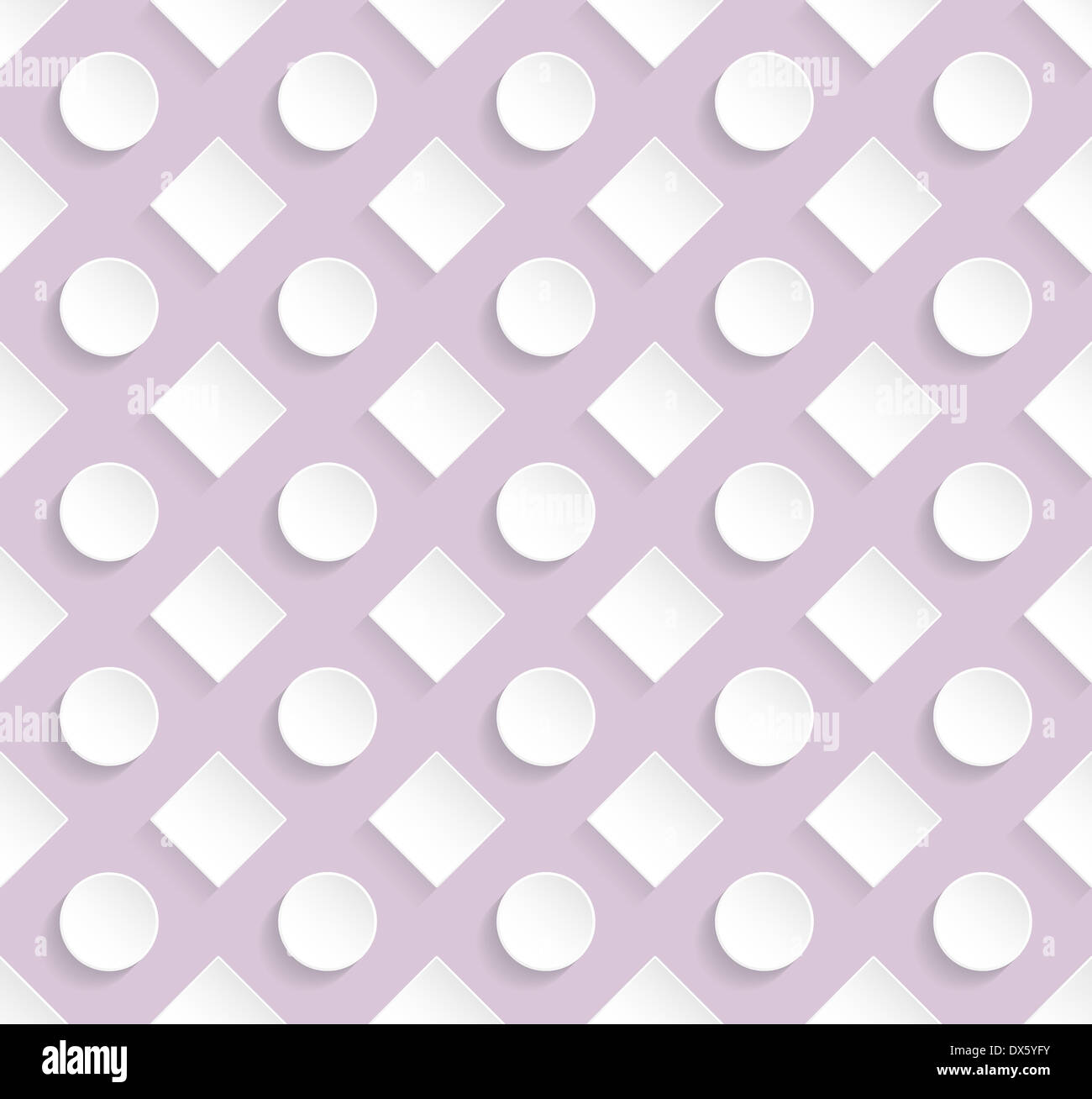 Modèle élégant design avec fond mauve et blanc de formes Banque D'Images