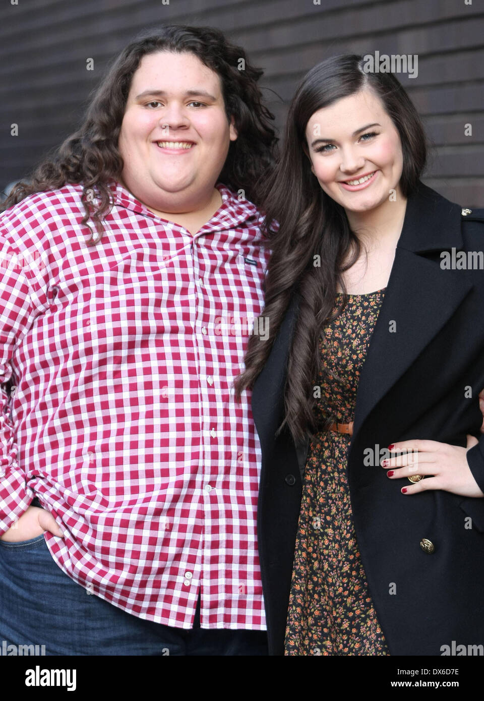 Jonathan Antoine et Charlotte Jaconelli à l'ITV studios London, England - 01.11.12 Avec : Jonathan Antoine et Charlott Banque D'Images