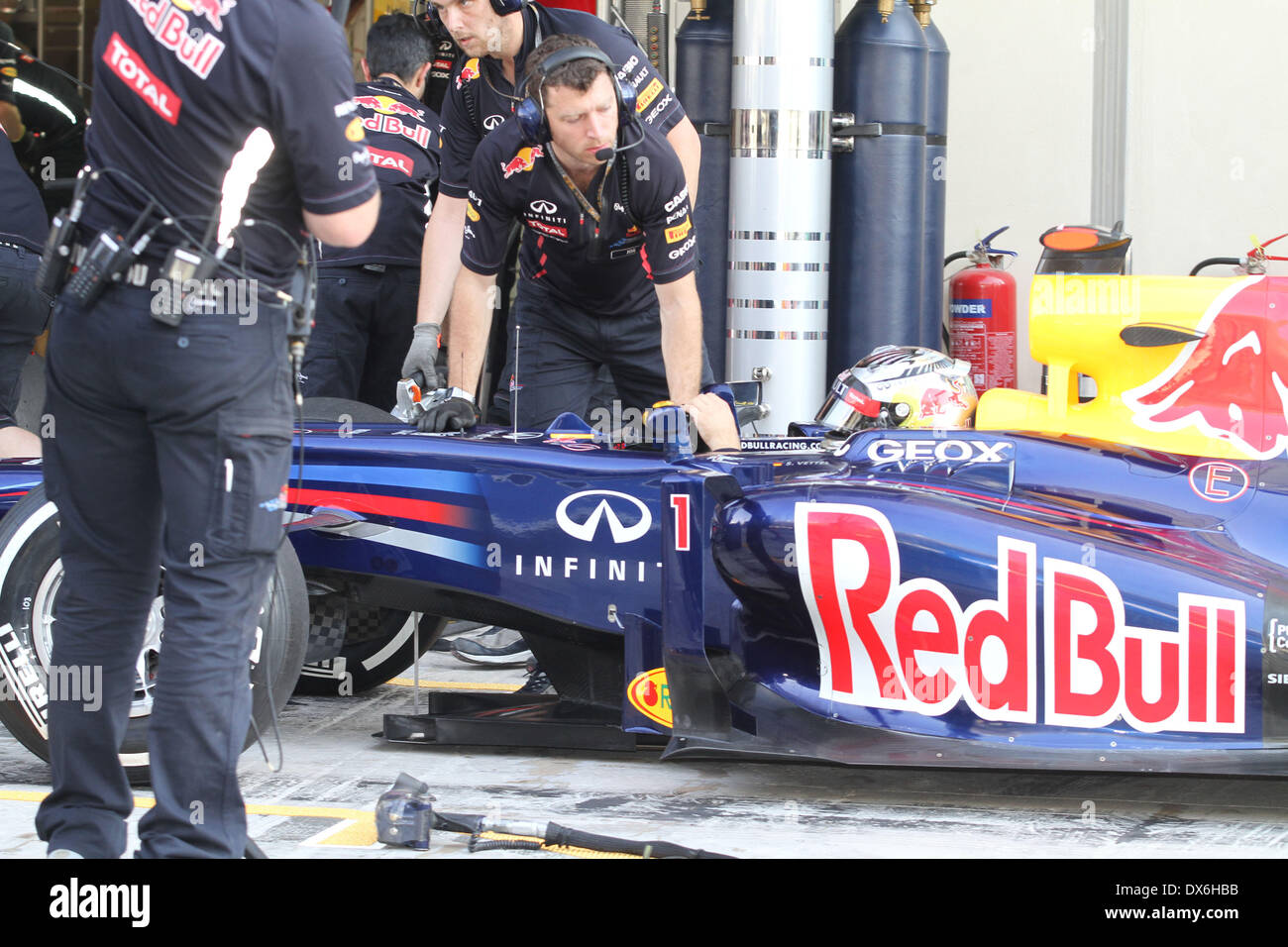 Sebastian Pendant Jour 2 à la Formule 1 2012 Etihad Airways d'Abu Dhabi Grand Prix sur Yas Island, Abu Dhabi, UAE - 02.11.12 Banque D'Images