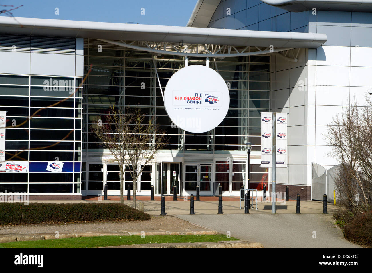 Red Dragon Centre, la baie de Cardiff, Cardiff, Pays de Galles. Banque D'Images