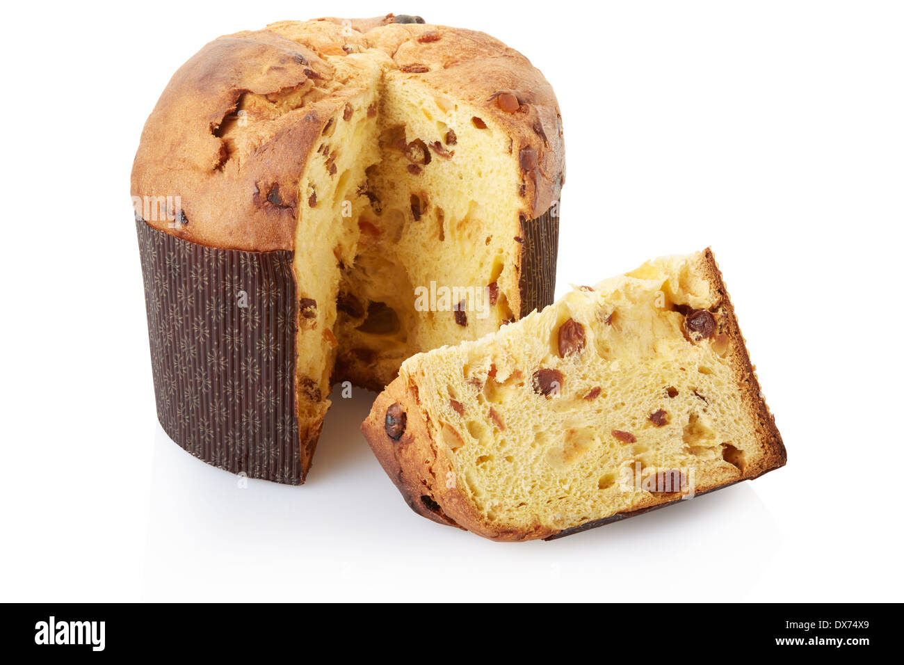 Panettone, gâteau de Noël Italien Banque D'Images