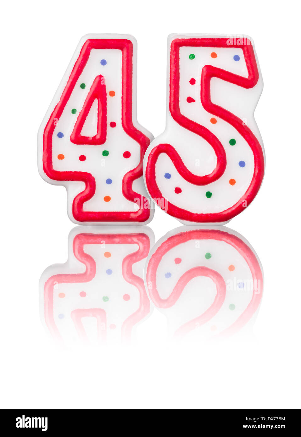 Happy birthday number 45 greeting Banque d #39 images détourées Alamy