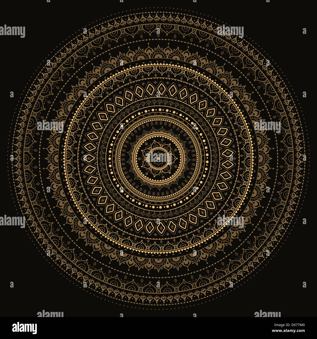 Mandala. Indian motif décoratif. Banque D'Images