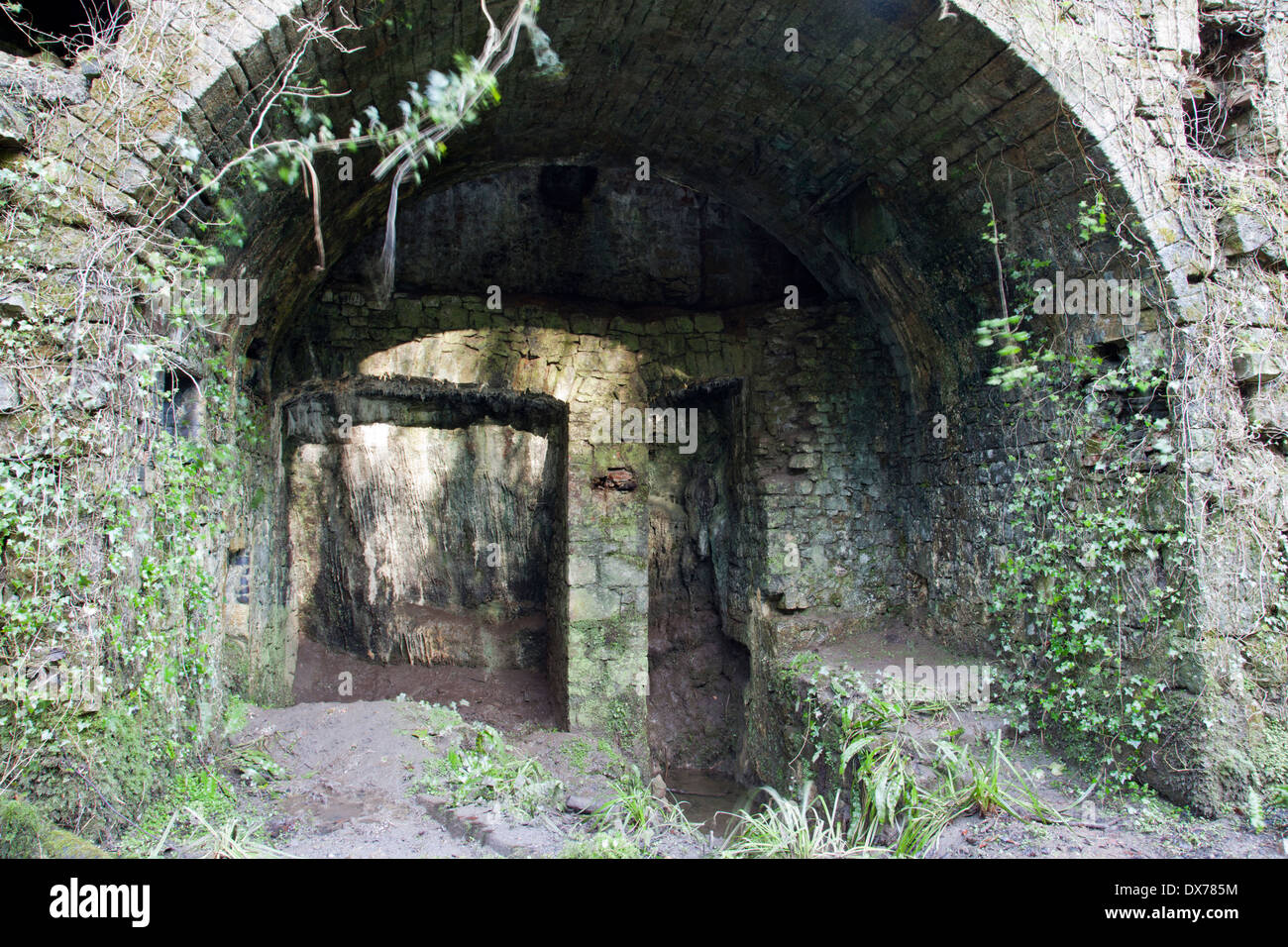 Fussell Old Iron Works, Mells, Somerset, Angleterre, Royaume-Uni Banque D'Images