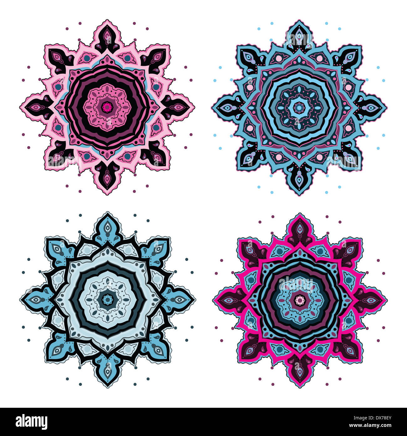 Jeu de Mandala. Banque D'Images