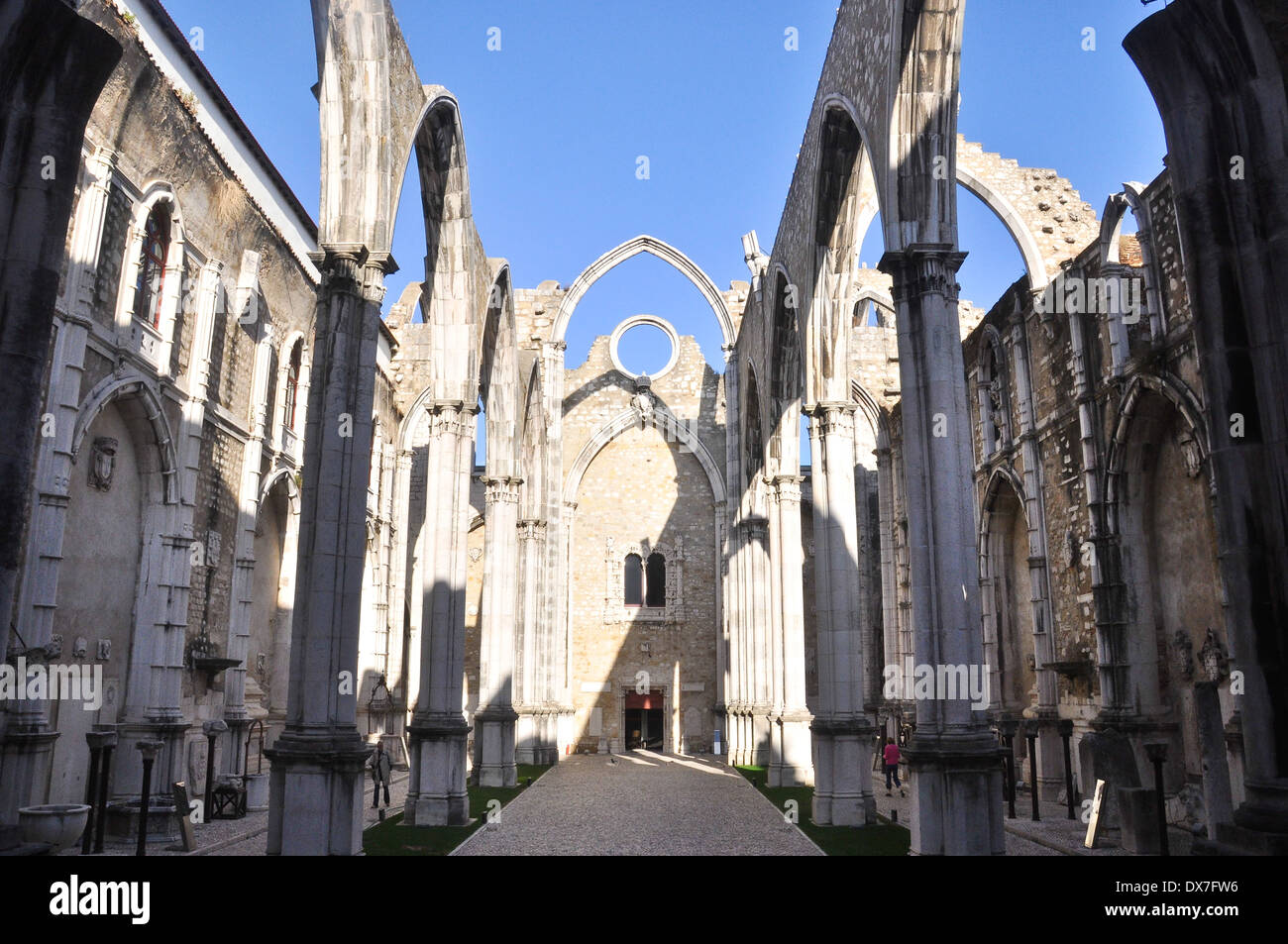Ruines du couvent de Carmo, Lisbonne, Portugal Banque D'Images