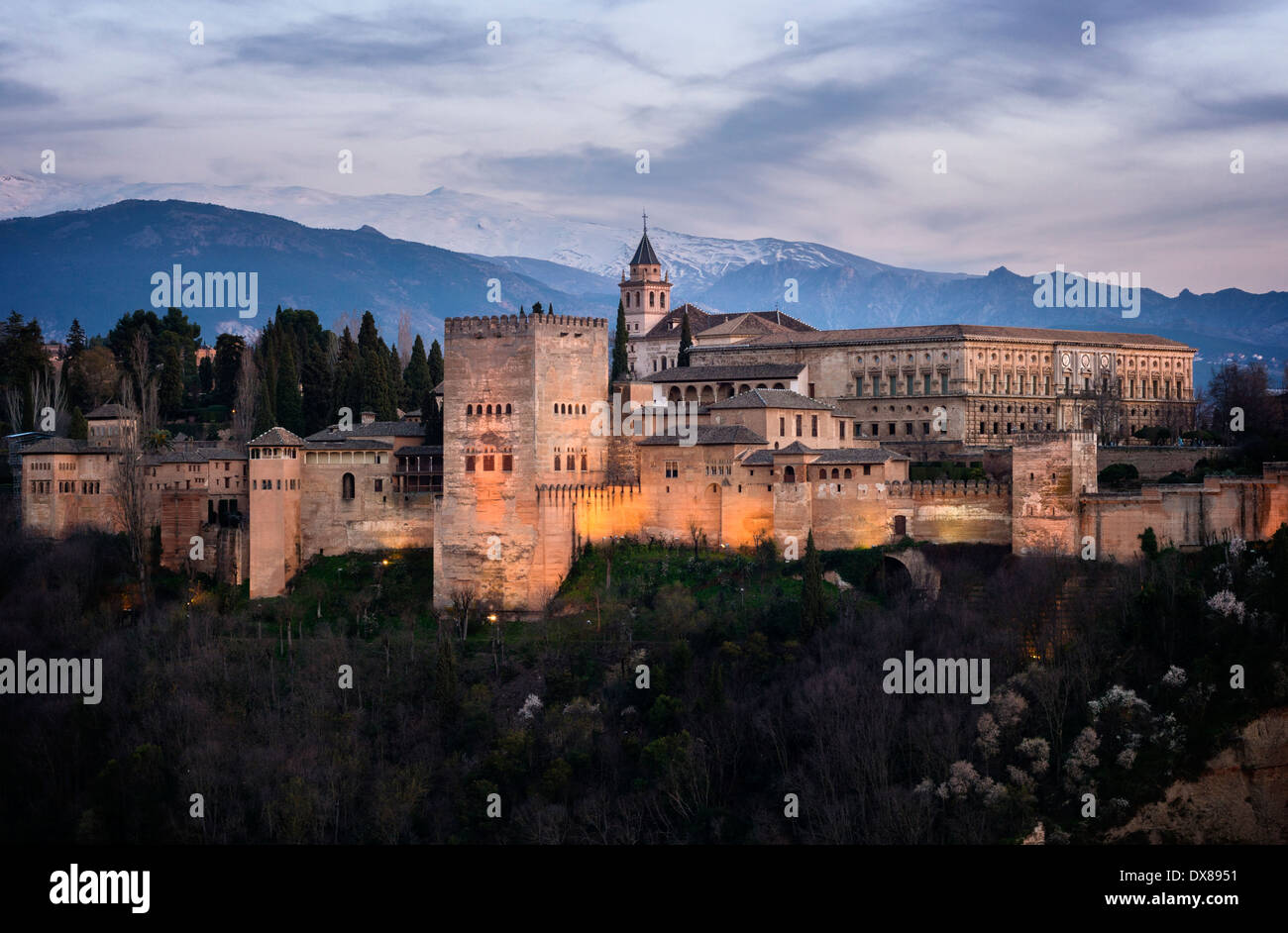 Grenade, Alhambra, Espagne Banque D'Images