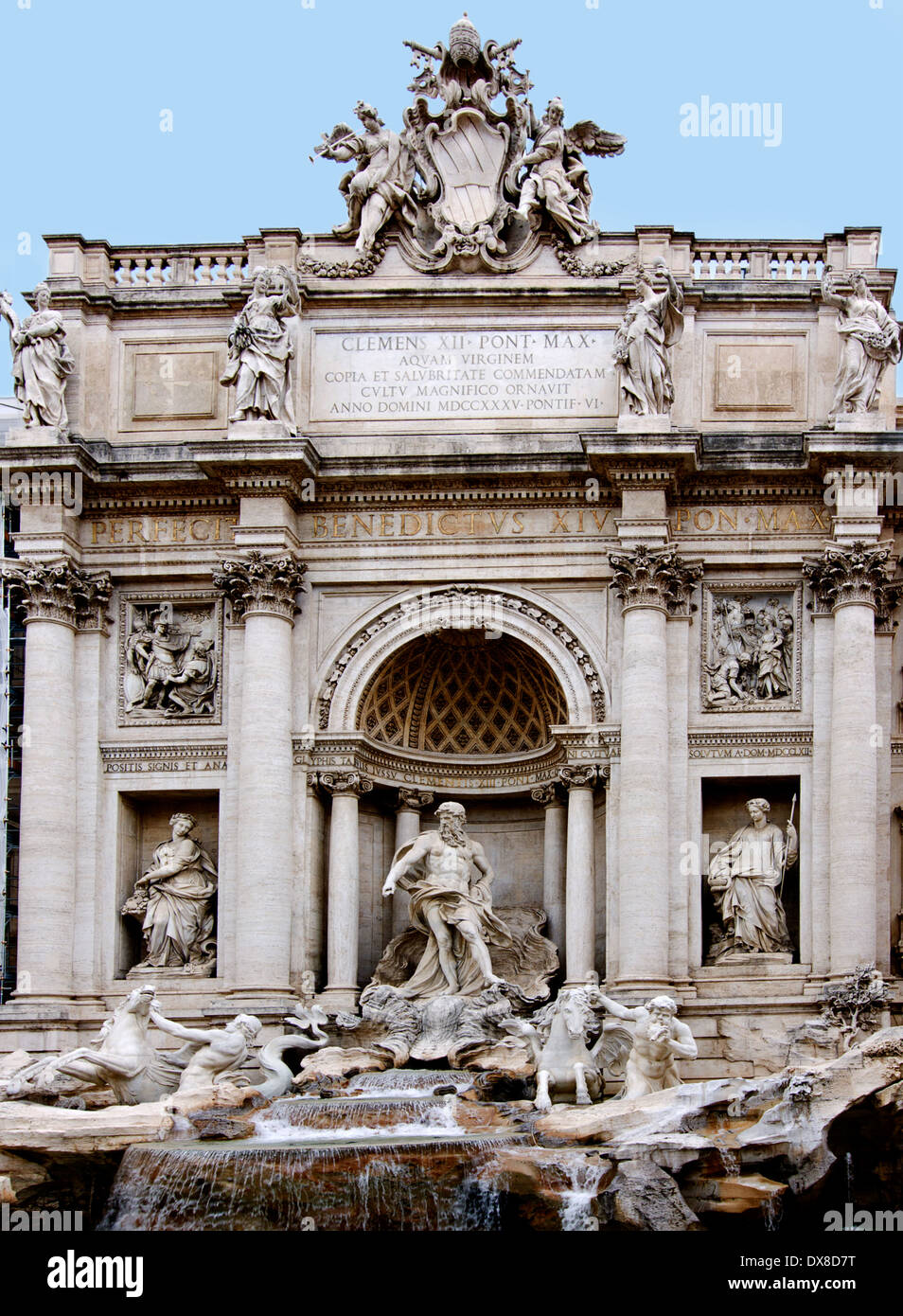 Fontana di Trevi, Rome, Italie. Banque D'Images