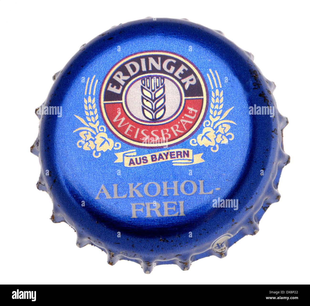 Bouchon de bouteille de bière - Erdinger Weissbrau sans alcool Banque D'Images