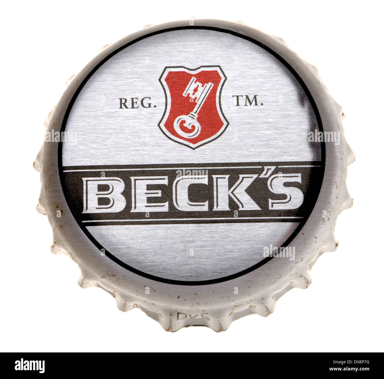 Bouchon de bouteille de bière Beck's - (Allemagne) Banque D'Images