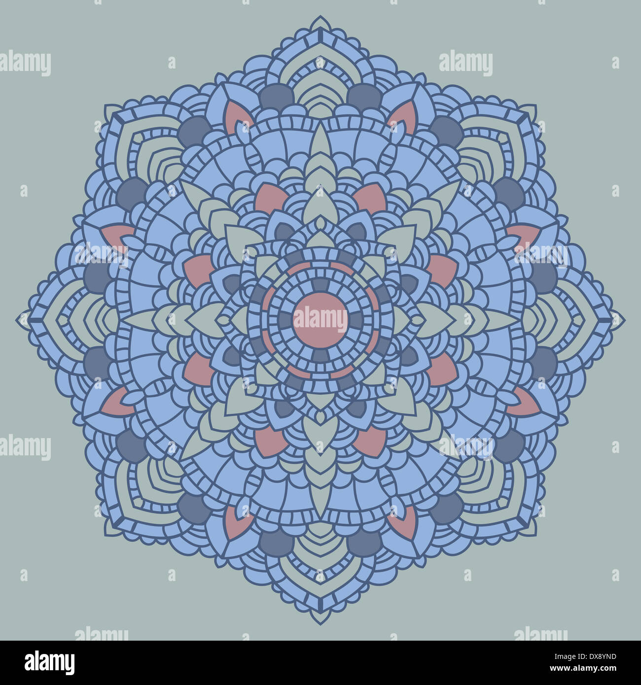 Mandala. Indian motif décoratif. Banque D'Images