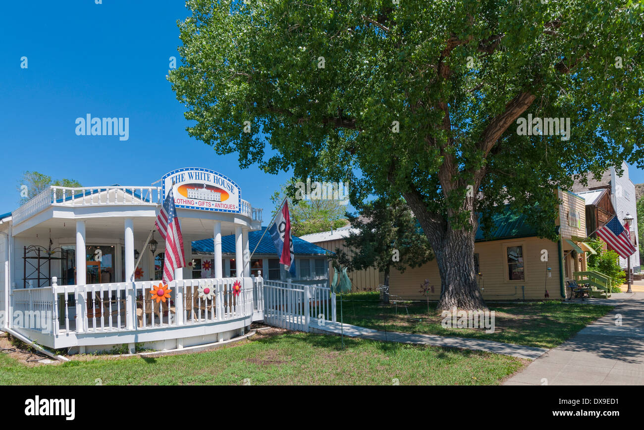 Dakota du Nord, Medora, des boutiques du centre-ville Banque D'Images