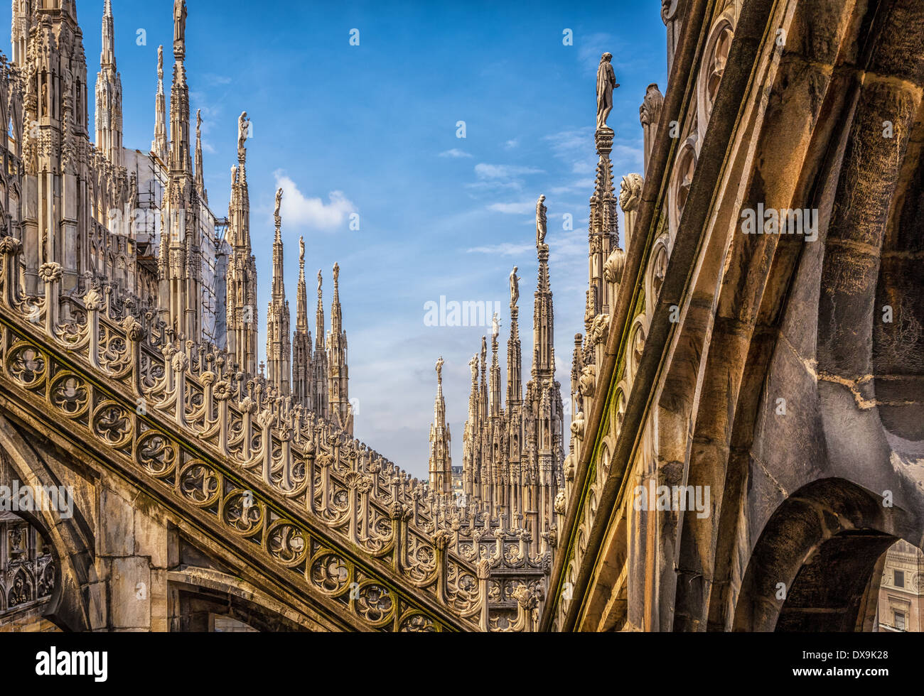 Milan Duomo, la cathédrale de Milan, Milan, Italie Banque D'Images